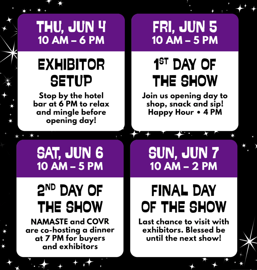 Namaste Expo Calendar